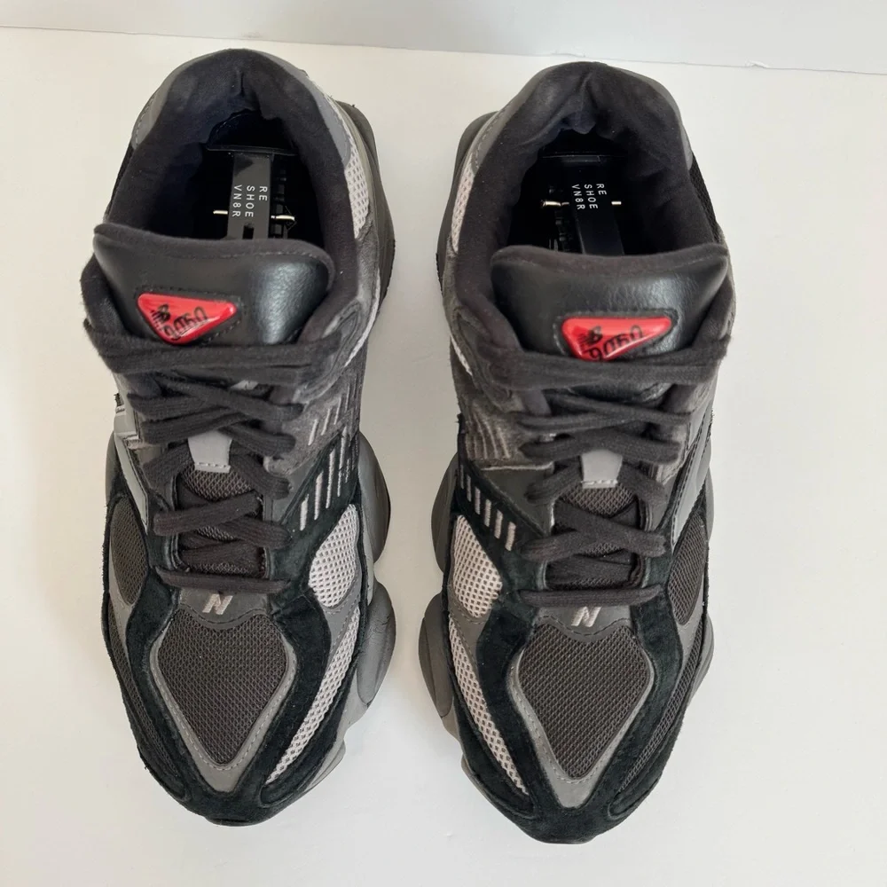 New Balance 9060 Black and Gray Sneakers - Picture 4 of 10